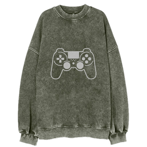 Game Controler Outline Vintage Sweatshirt