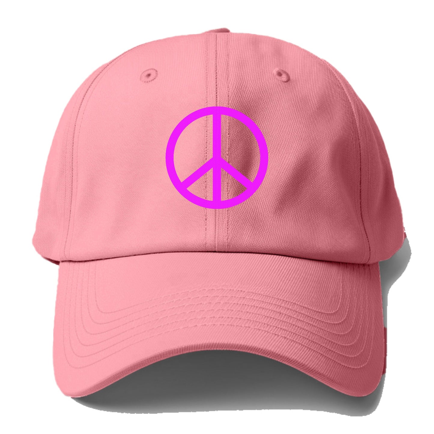 Retro 80s Peace Sign Purple Hat