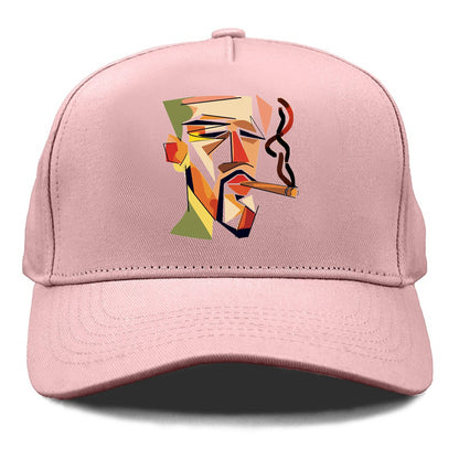 Cigar Cool Abstract Expression Hat