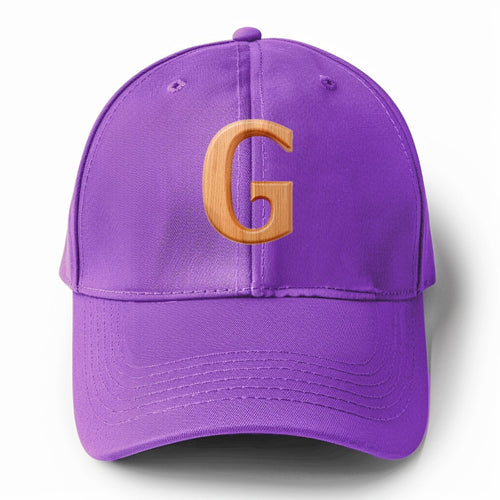 Letter G Solid Color Baseball Cap