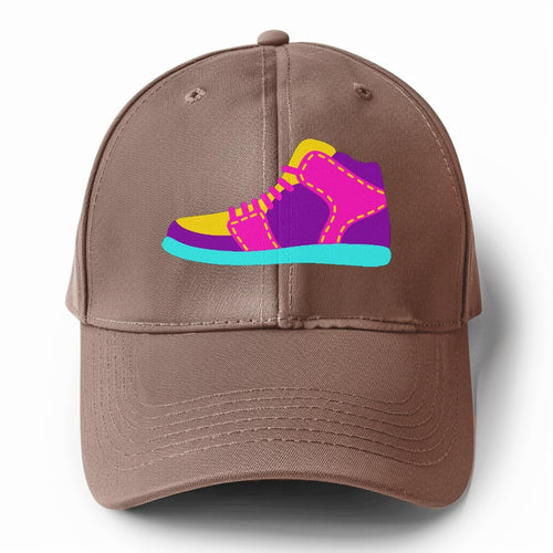 Retro 80s Basketball_shoe Solid Color Baseball Cap