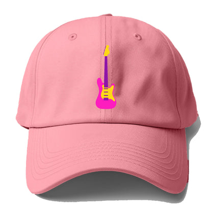 Retro 80s Guitar Pink Hat