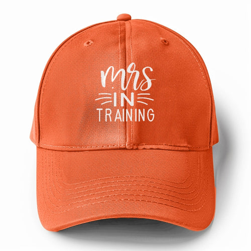 Mrs In Training Solid Color Baseball Cap