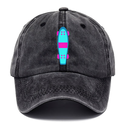 Retro 80s Long Board Blue Hat