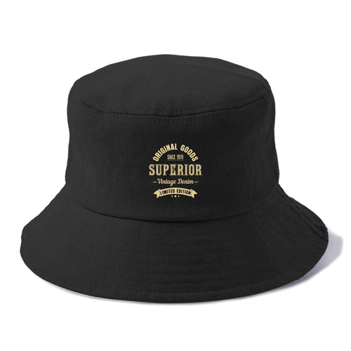 Original Goods Since 1970 Superior Vintage Denim Limited Edition Bucket Hat