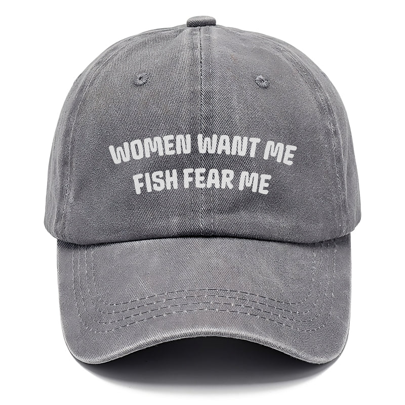 women want me fish fear me Hat