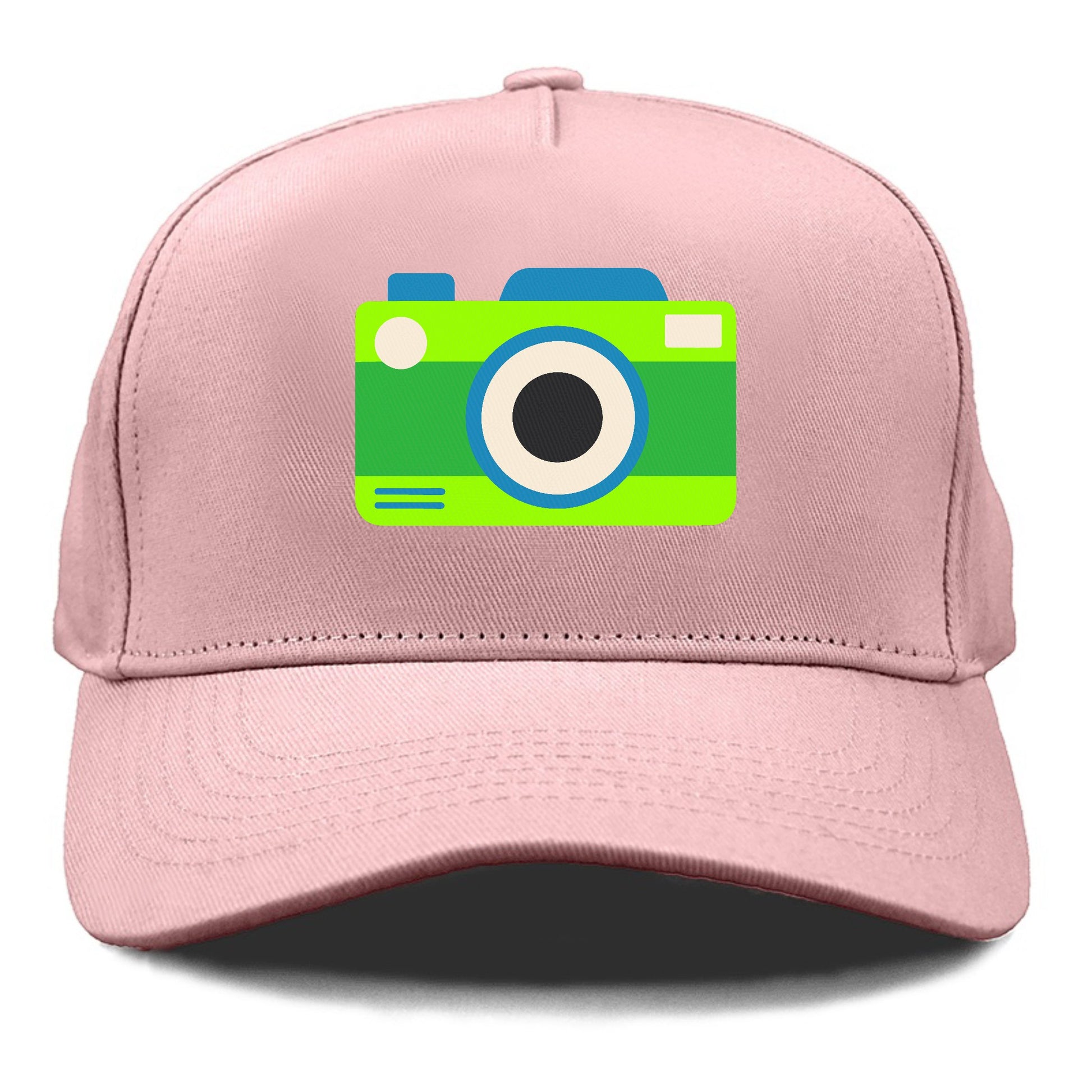 Retro 80s Camera Green Hat