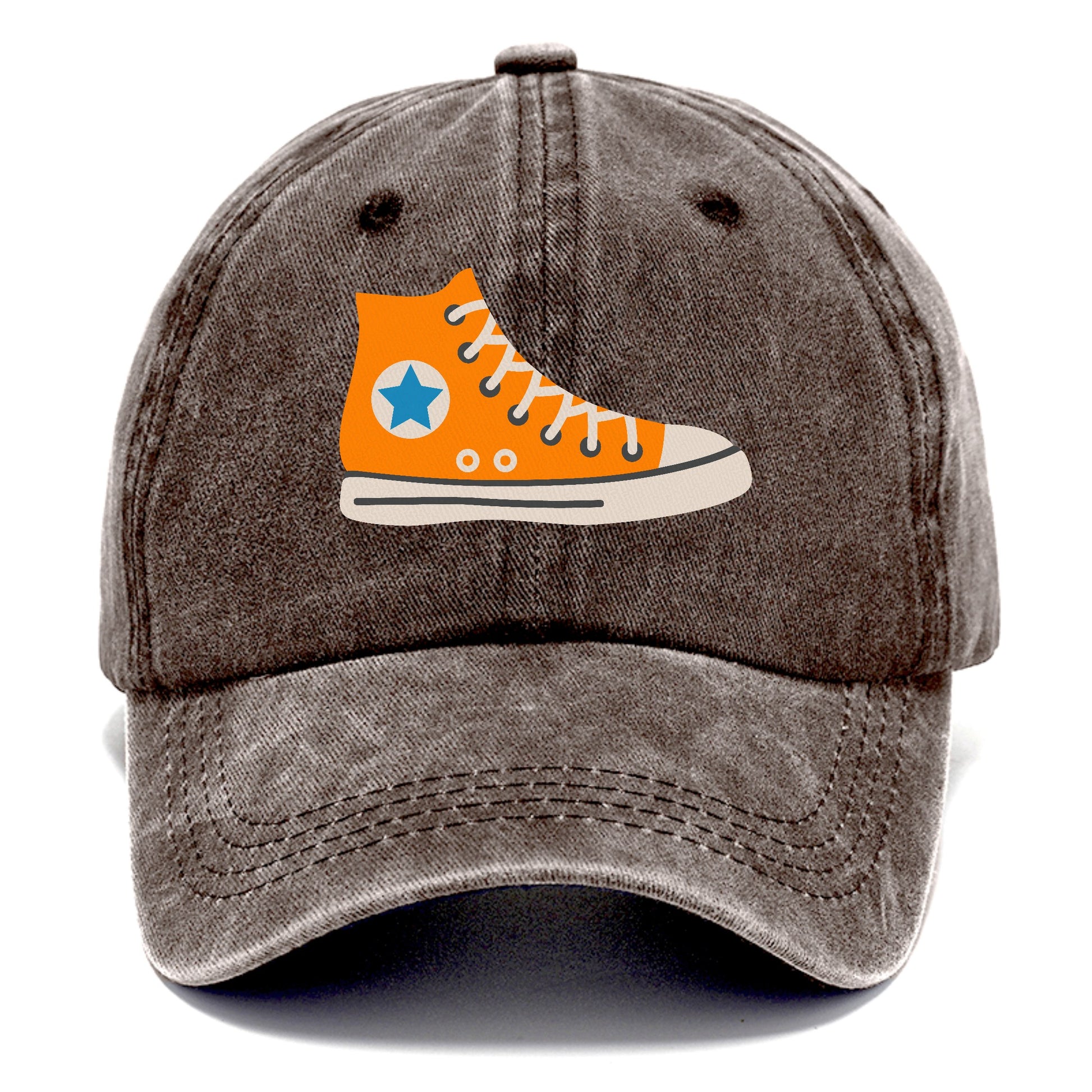 Retro 80s Converse Shoe Orange Hat