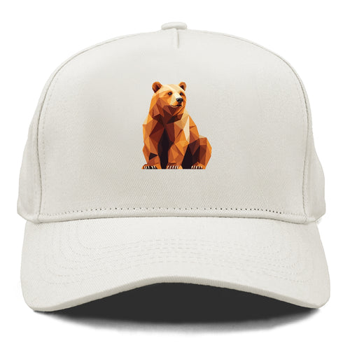 Geometric Bear In Rest Cap