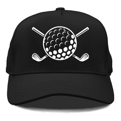 Golf Ball And Clubs Hat