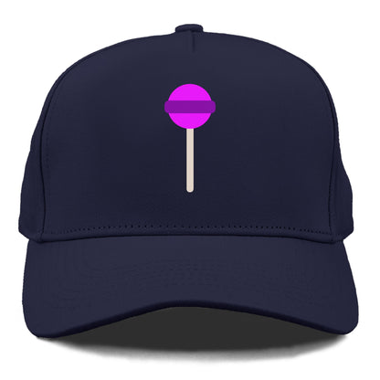 Retro 80s Lollipop Purple Hat