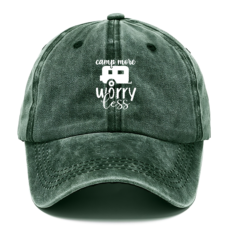 Camp more worry less Hat