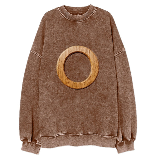 Letter O Vintage Sweatshirt