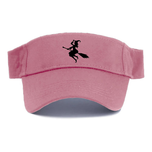 Enchanting Witch On Broom Hat (limited Edition) Visor