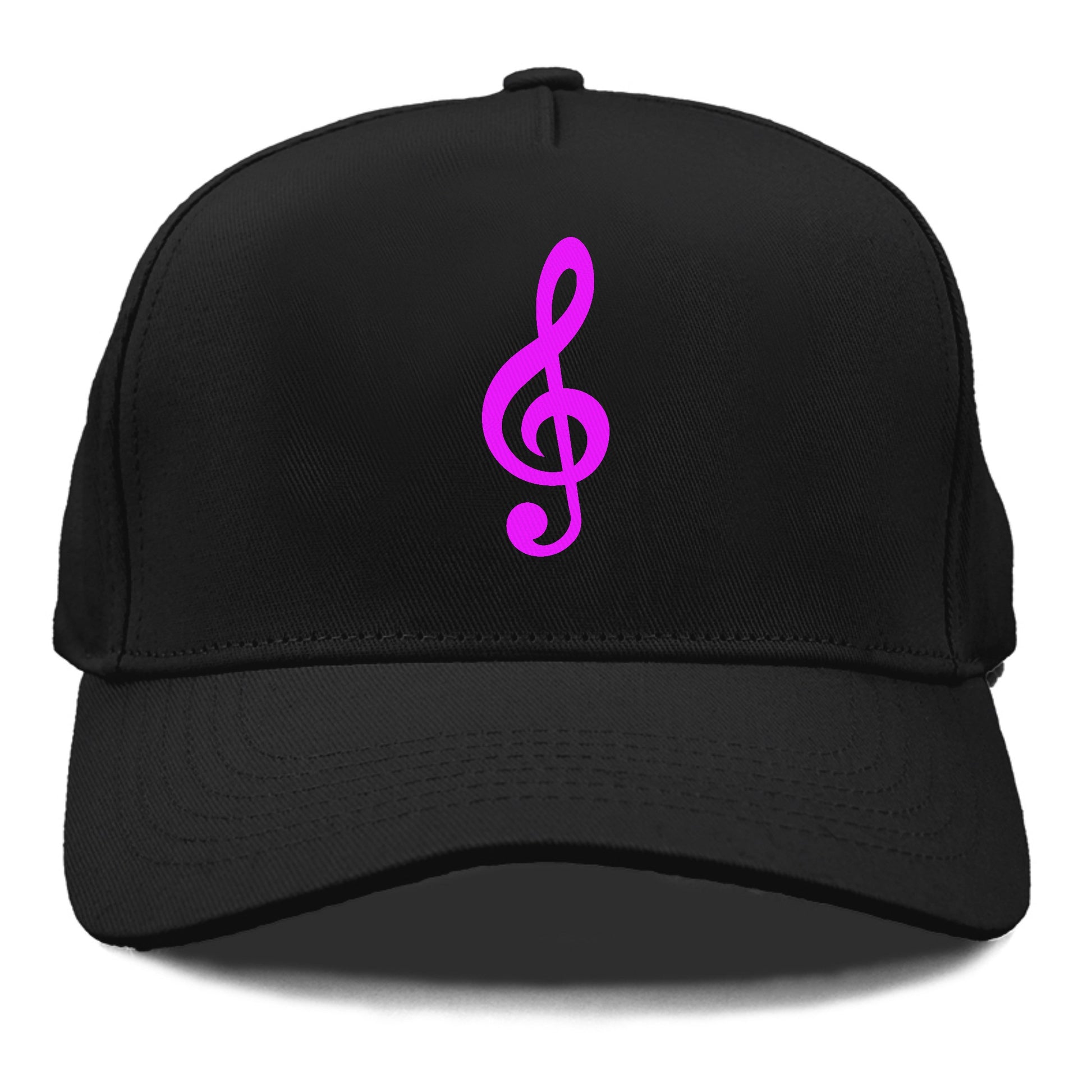 Retro 80s Music Note Purple Hat