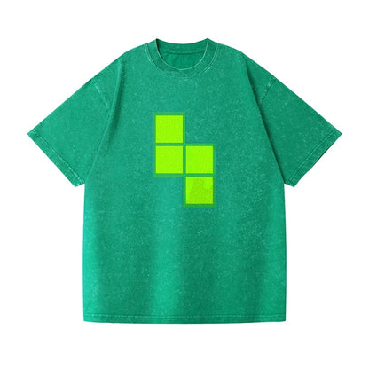 Retro 80s Tetris Blocks Green Hat