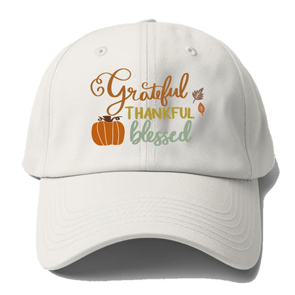 Grateful Thankful Blessed Hat