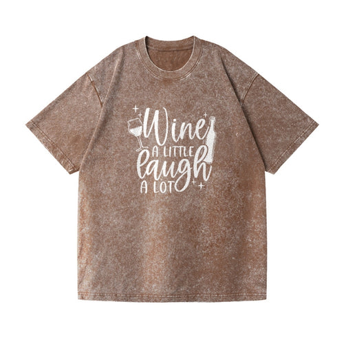 Wine A Little Laugh A Lot Vintage T-shirt