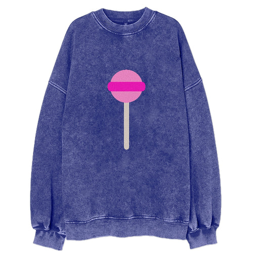 Retro 80s Lollipop Pink Vintage Sweatshirt