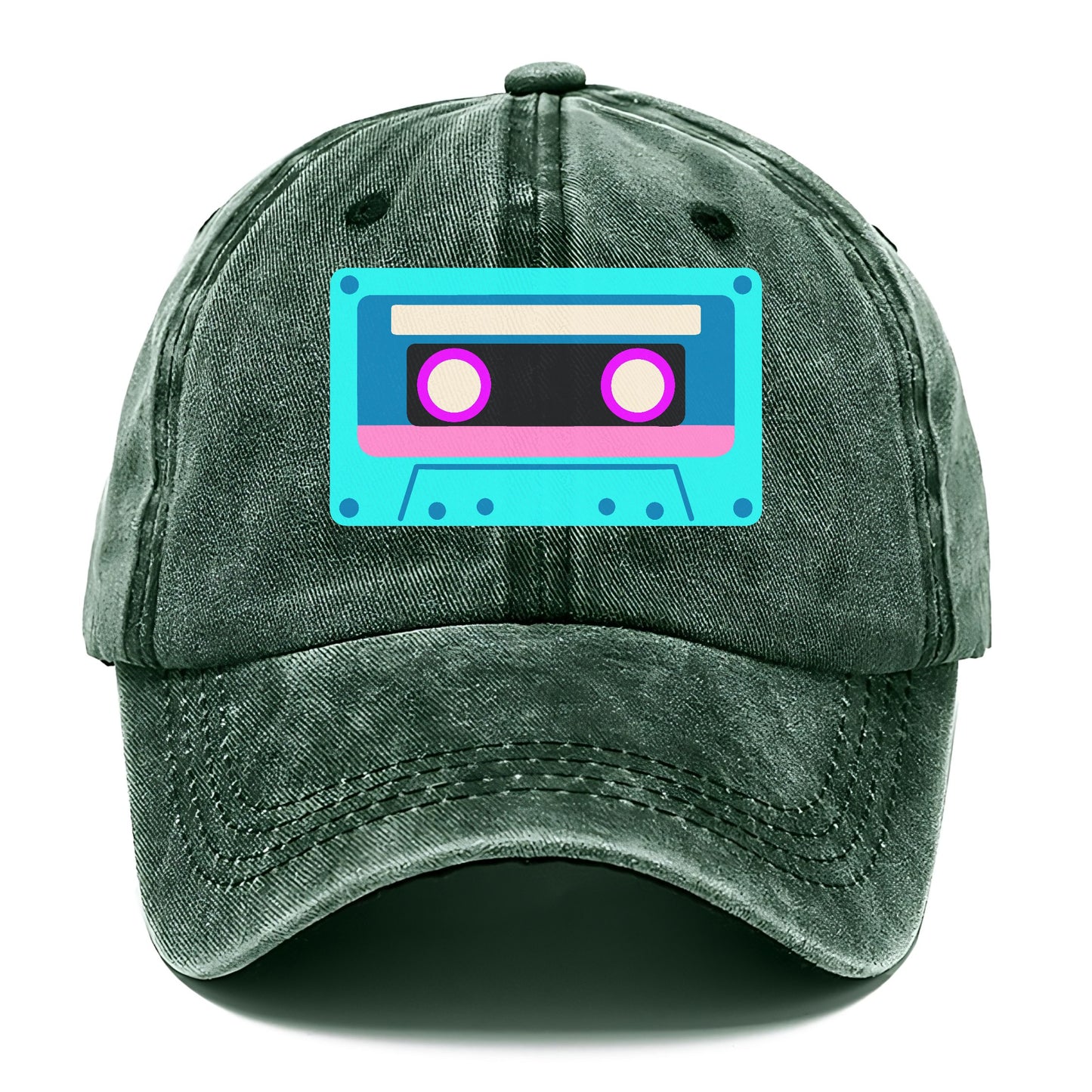 Retro 80s Cassette Blue Hat