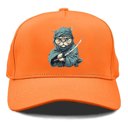 Ninja Cat Fierce Feline Warrior Hat