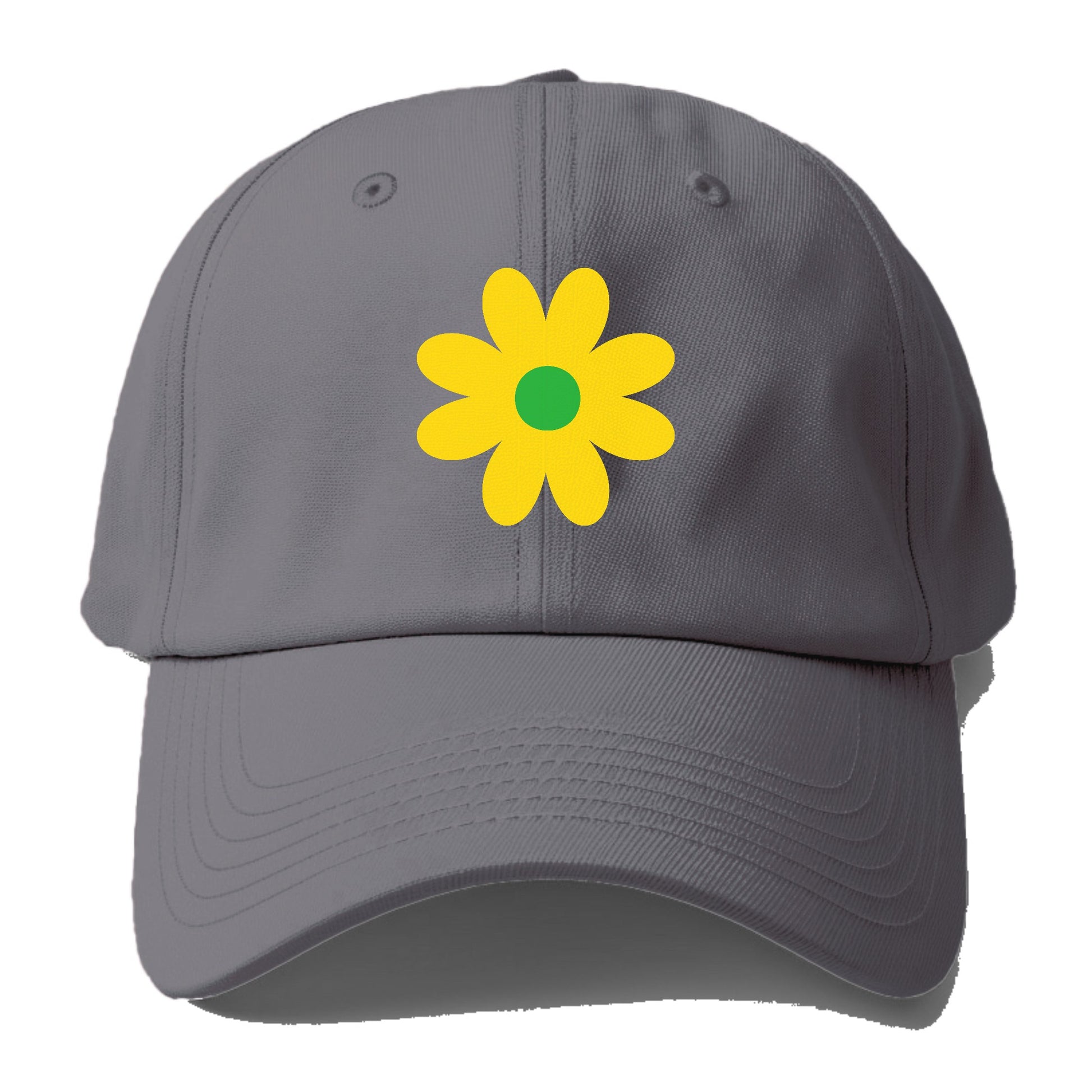 Retro 80s Flower Yellow Hat