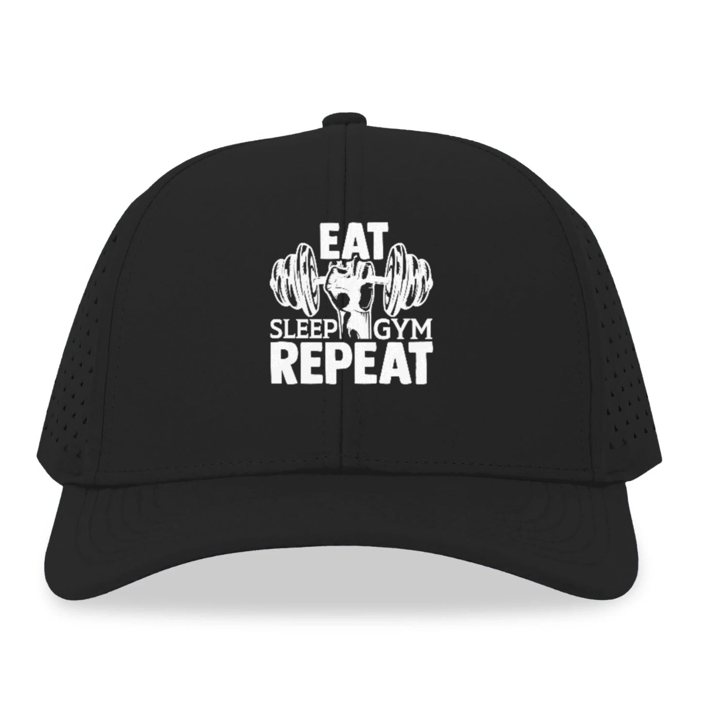 eat sleep gym repeat Hat