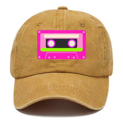 Retro 80s Cassette Pink Hat