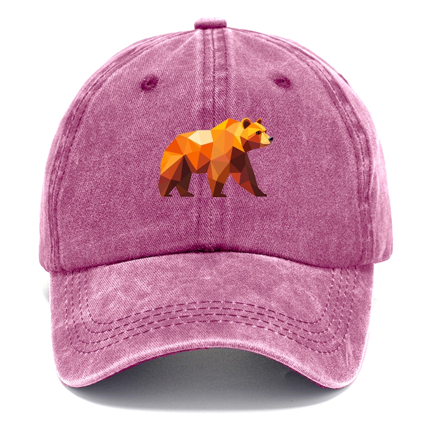 Geometric Bear on the Move Hat