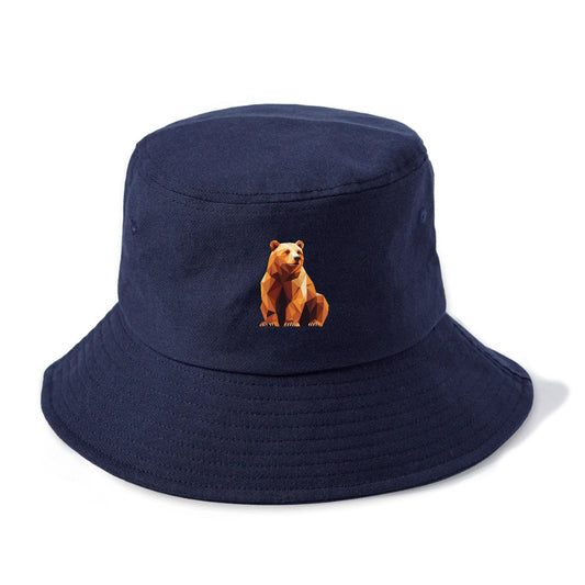 Geometric Bear in Rest Hat