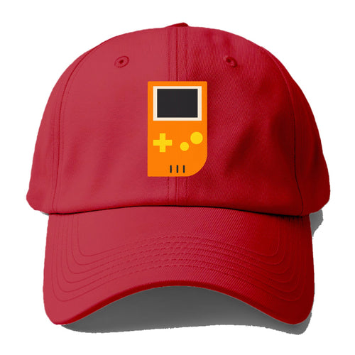 Retro 80s Game Boy Orange Baseball Cap