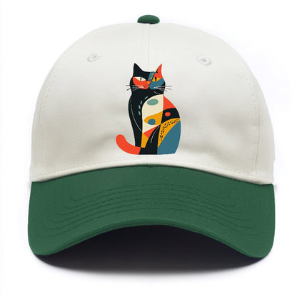 Abstract Elegance Colorful Cat Hat