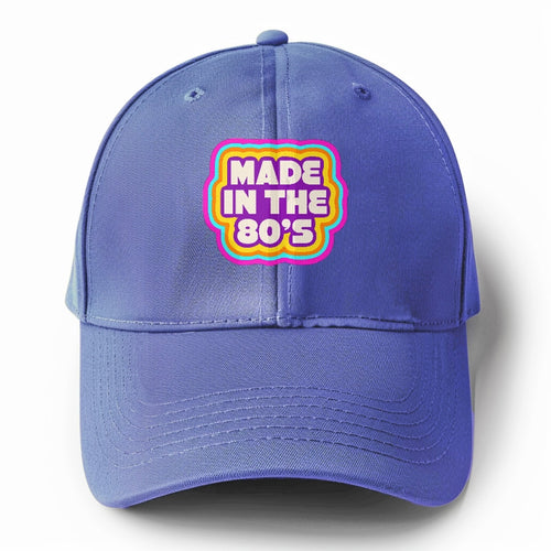 Retro 80s Made In The 80's Solid Color Baseball Cap