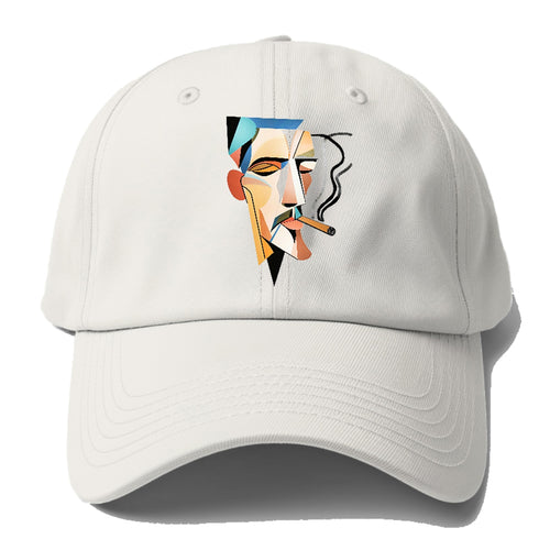 Abstract Smoking Man Baseball Cap