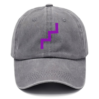 Retro 80s Zig Zag Purple Hat