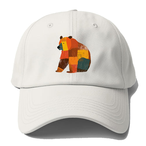 Patchwork Bear Baseball Cap