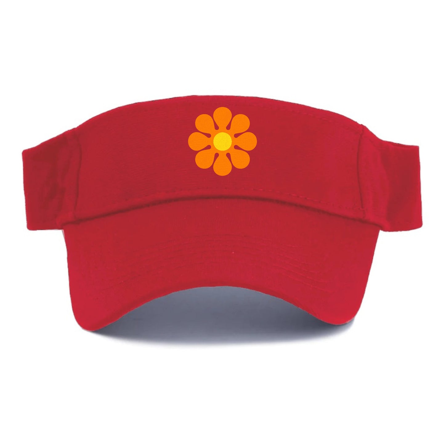 Retro 80s Flower Orange Hat