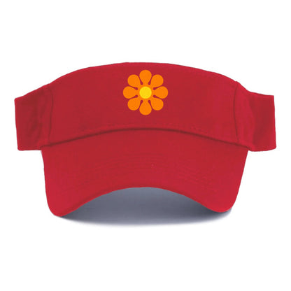 Retro 80s Flower Orange Hat