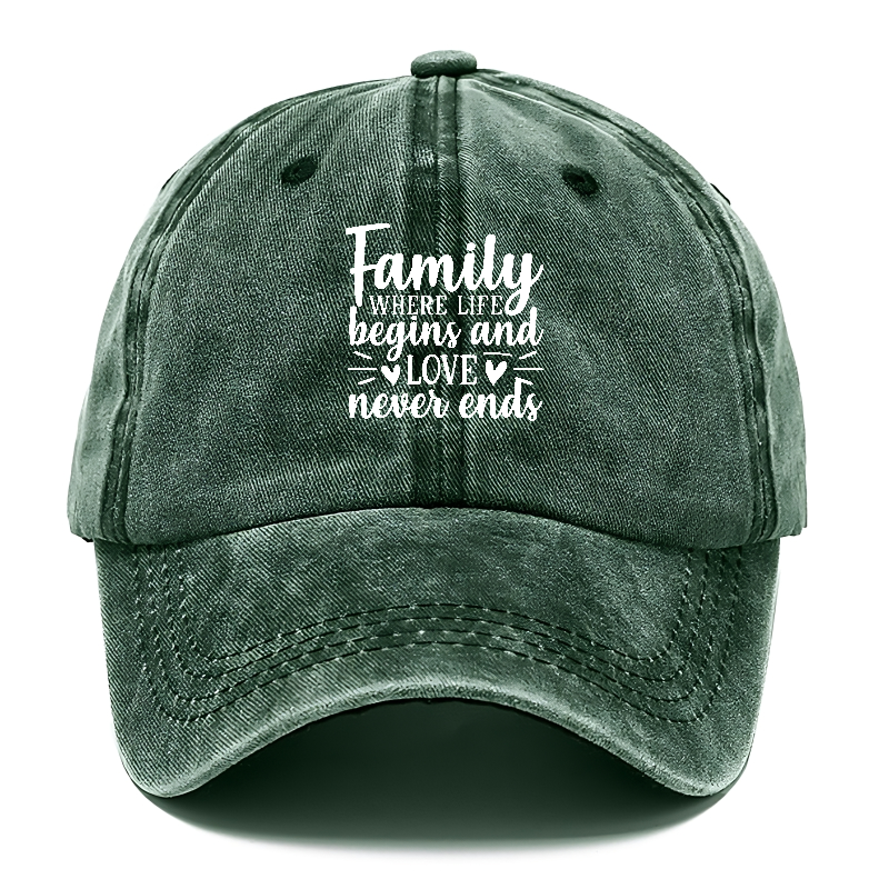 Family where life begins Hat