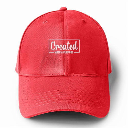 Created With A Purpose Solid Color Baseball Cap