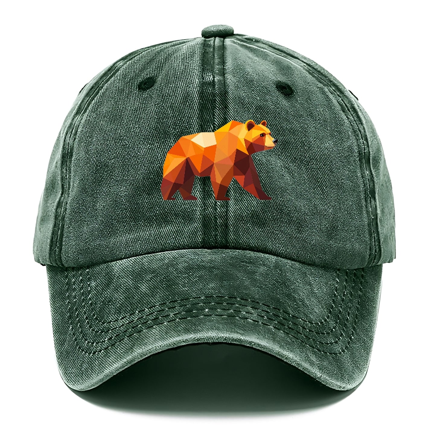 Geometric Bear on the Move Hat