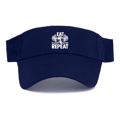 eat sleep gym repeat Hat