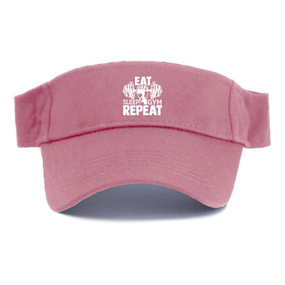 eat sleep gym repeat Hat