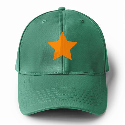 Retro 80s Star Orange Hat