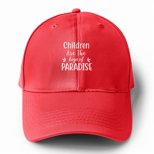 Children Are The Keys Of Paradise Solid Color Baseball Cap