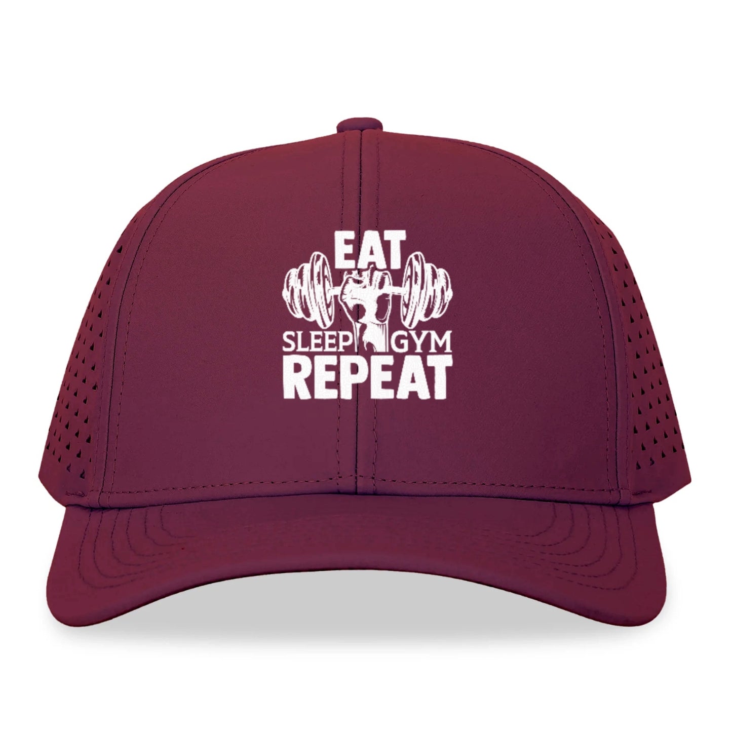 eat sleep gym repeat Hat