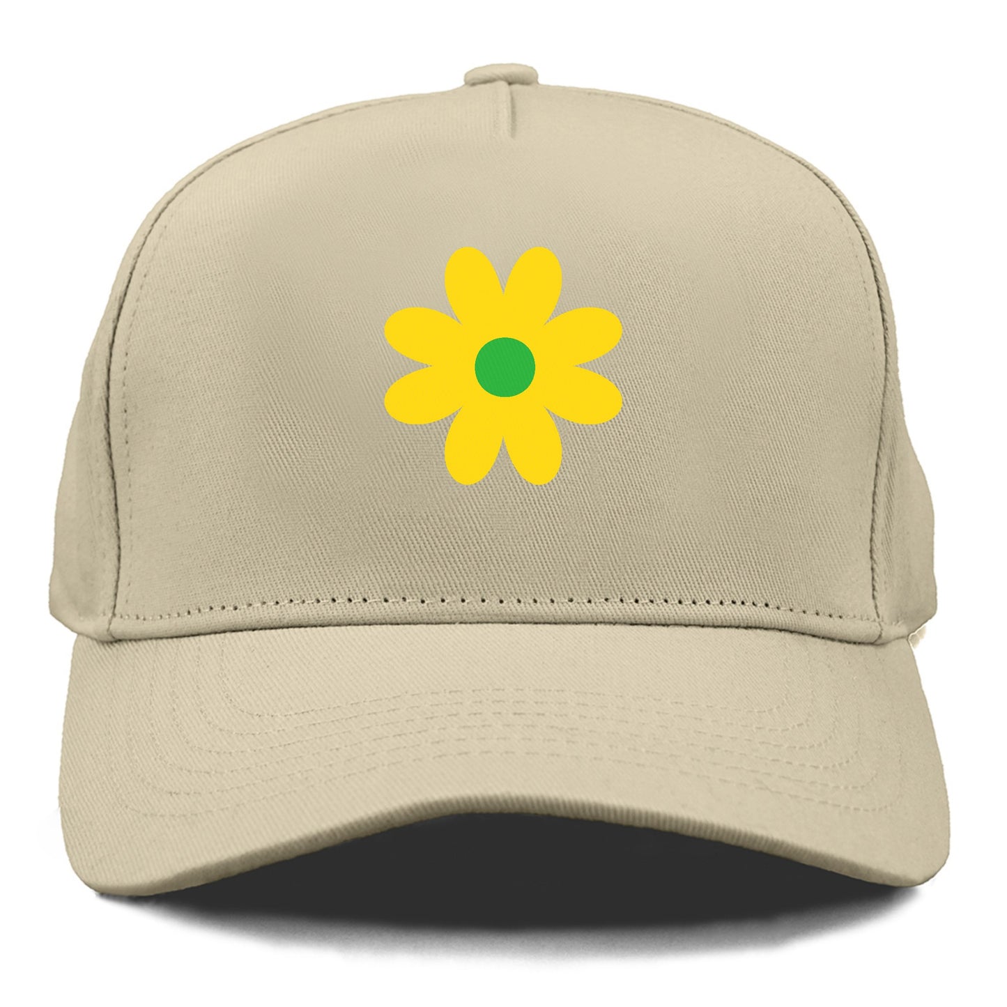 Retro 80s Flower Yellow Hat