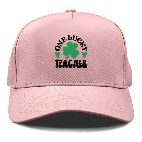 One Lucky Teacher Clover Cap