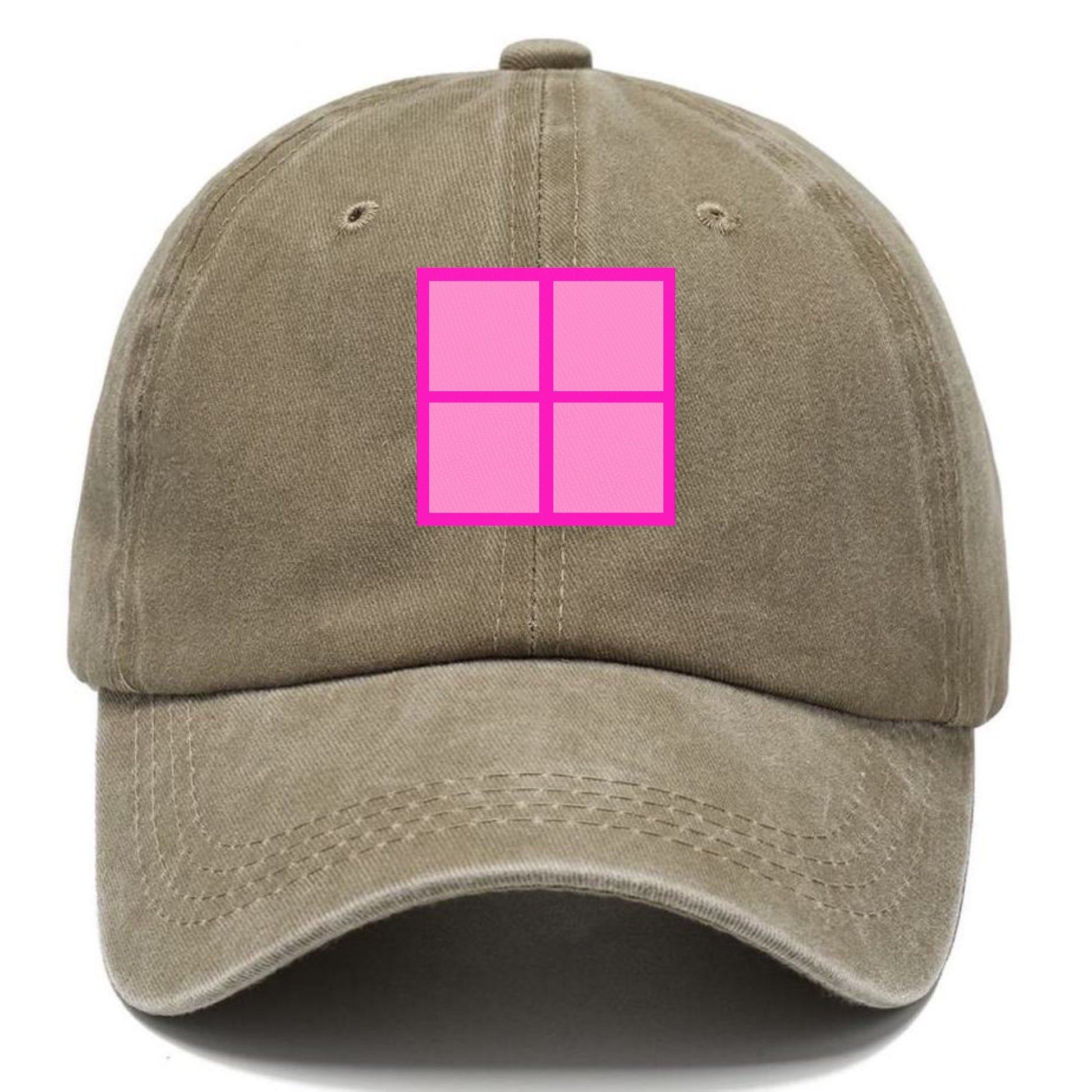 Retro 80s Tetris Blocks Pink Hat