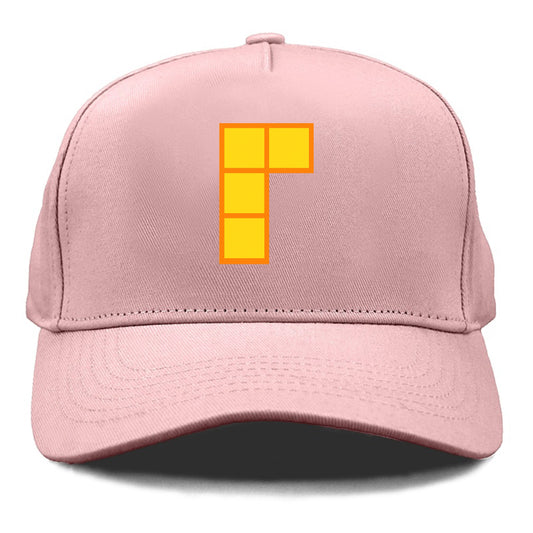 Retro 80s Tetris Blocks Orange Hat